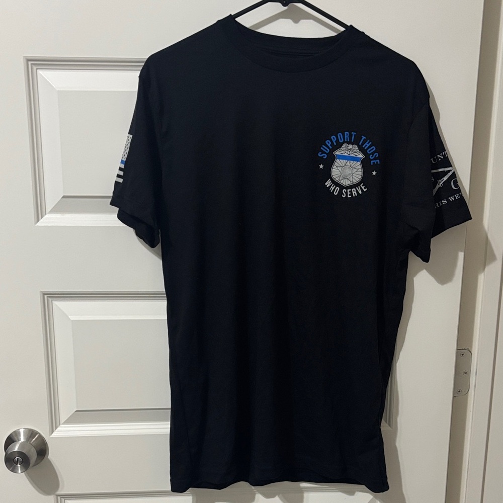 Grunt Style Black Support Graphic Tee